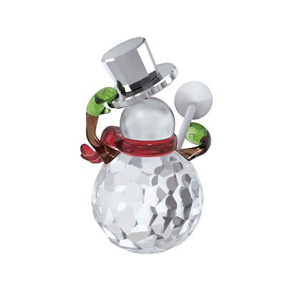 Swarovski Holiday Cheers Duclis Snowman Figurine close-up detail