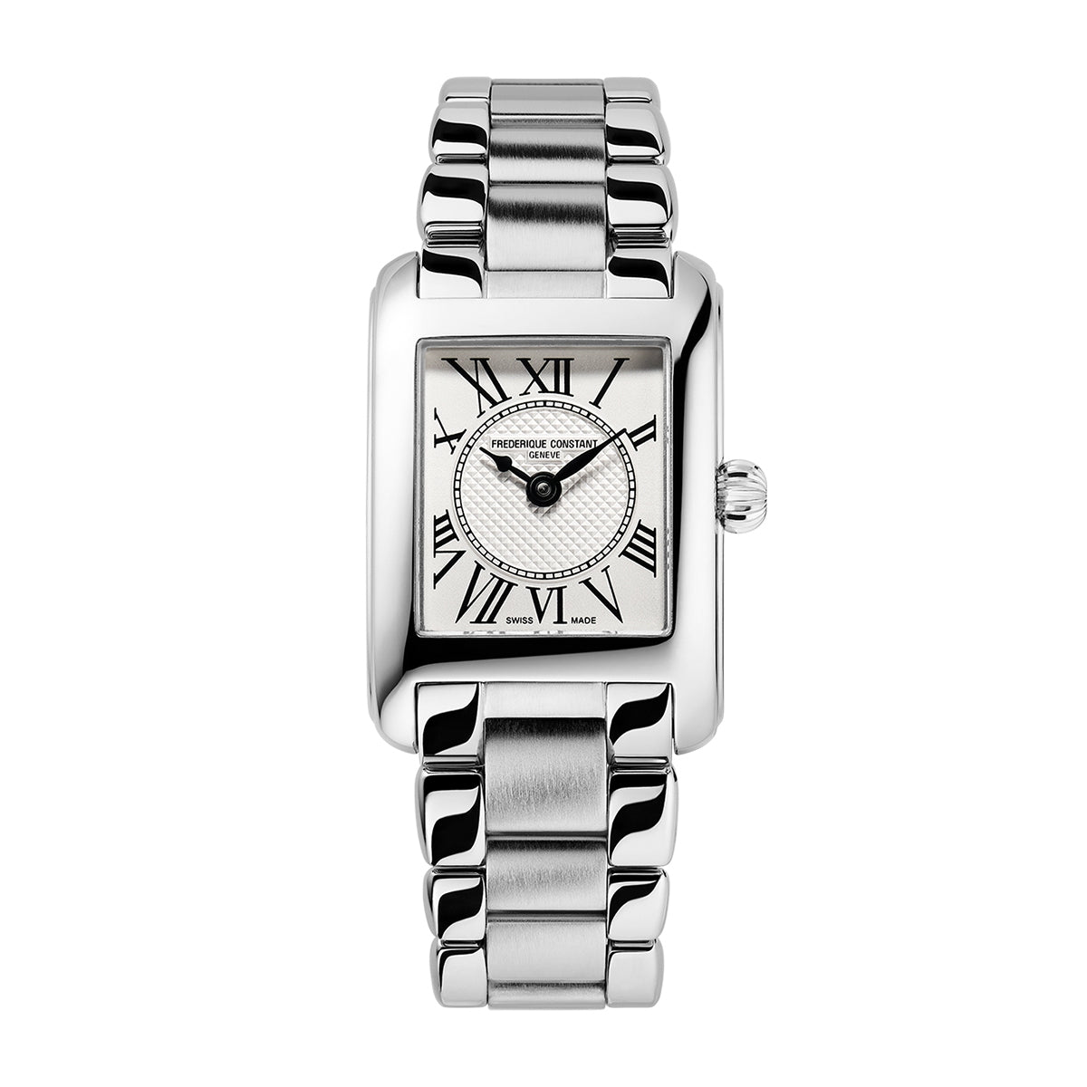 Frederique Constant Ladies' Carree Quartz Stainless Steel Watch with Silver Dial (2)
