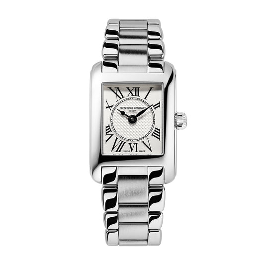 Frederique Constant Ladies' Carree Quartz Stainless Steel Watch with Silver Dial (2)