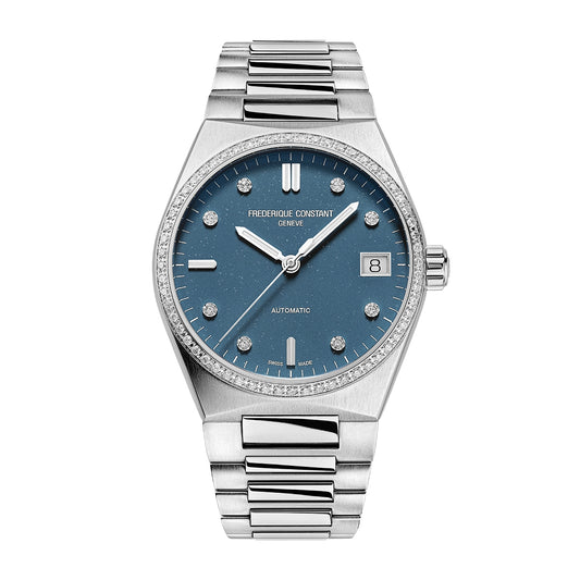 Frederique Constant Ladies' Highlife Automatic Stainless Steel Watch with Blue Dial