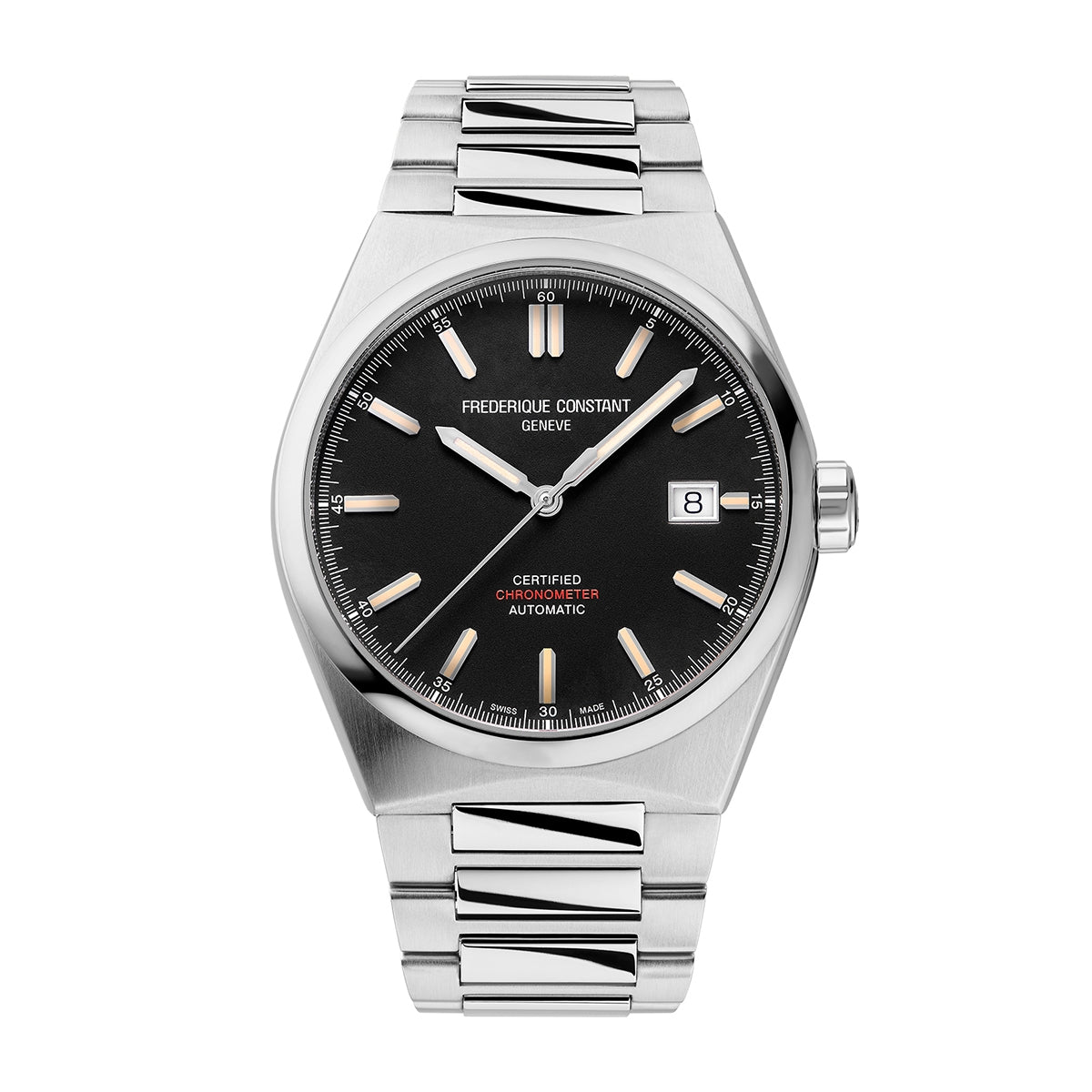 Frederique Constant Men's Highlife Automatic Stainless Steel Watch with Black Dial