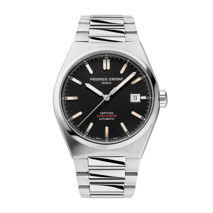 Frederique Constant Men's Highlife Automatic Stainless Steel Watch with Black Dial