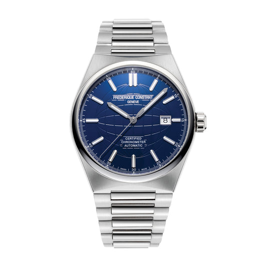 Frederique Constant Men's Highlife Automatic Stainless Steel Watch with Blue Dial