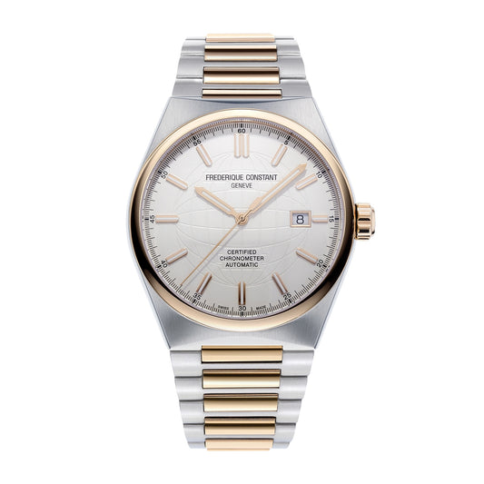 Frederique Constant Men's Highlife Automatic Two-Tone Stainless Steel Watch with White Dial