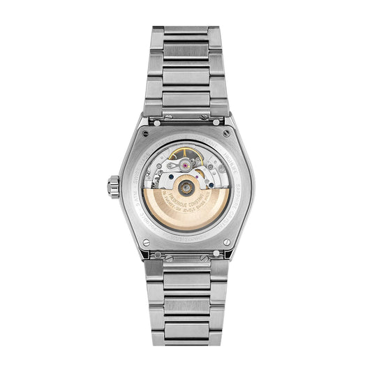 Frederique Constant Men's Highlife Heart Beat Automatic Stainless Steel Watch with Black Dial front view