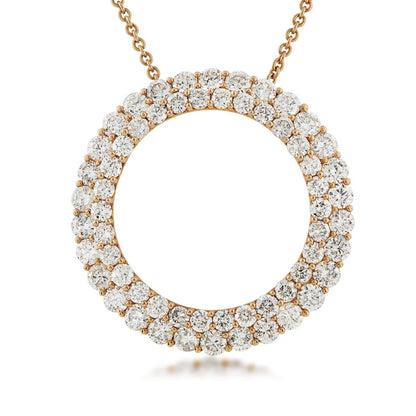 2 ct. tw. Diamond Circle Pendant in 14K Yellow Gold
