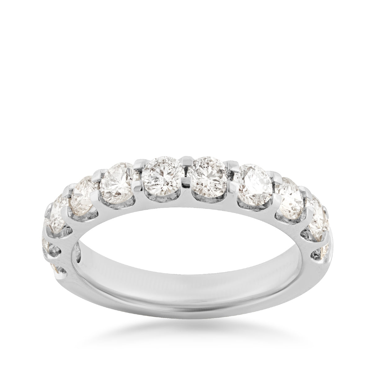 1-1/2 ct. tw. 11-Stone Diamond Anniversary Band in 14K White Gold