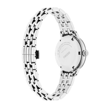Seiko Ladies' Presage Cocktail Time Automatic Stainless Steel Watch with Blue Dial