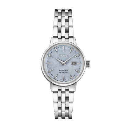 Seiko Ladies' Presage Cocktail Time Automatic Stainless Steel Watch with Blue Dial
