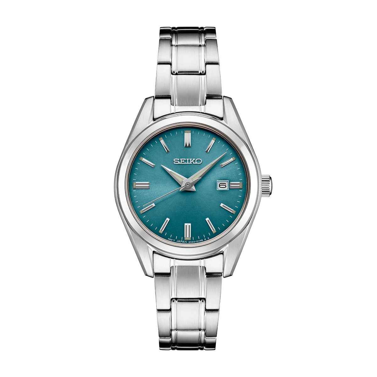 Seiko Ladies' Essentials Quartz Stainless Steel Watch with Blue Dial