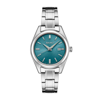 Seiko Ladies' Essentials Quartz Stainless Steel Watch with Blue Dial