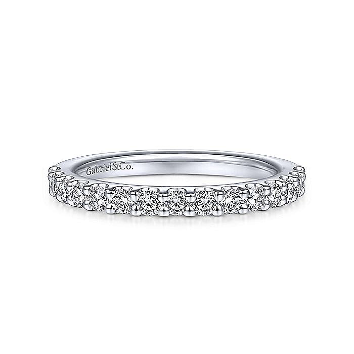Gabriel & Co. 1/2 ct. tw. Diamond Wedding Ring in 14K White Gold
