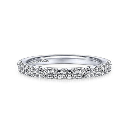 Gabriel & Co. 1/2 ct. tw. Diamond Wedding Ring in 14K White Gold