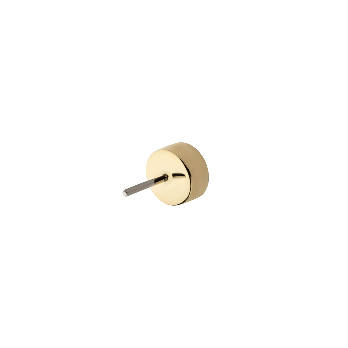 Revelry 2.5mm Lab-Grown Round Diamond Bezel Set Solitaire Topper in 14K Yellow Gold close-up detail