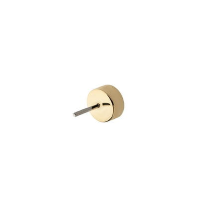 Revelry 2.5mm Lab-Grown Round Diamond Bezel Set Solitaire Topper in 14K Yellow Gold close-up detail