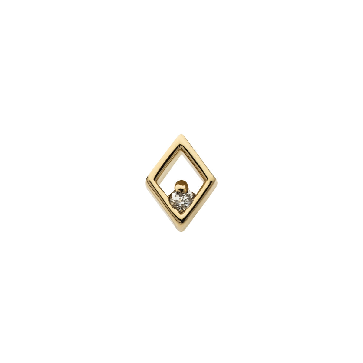 Revelry Lab-Grown Round Diamond Accent Kite Shaped Topper in 14K Yellow Gold front view