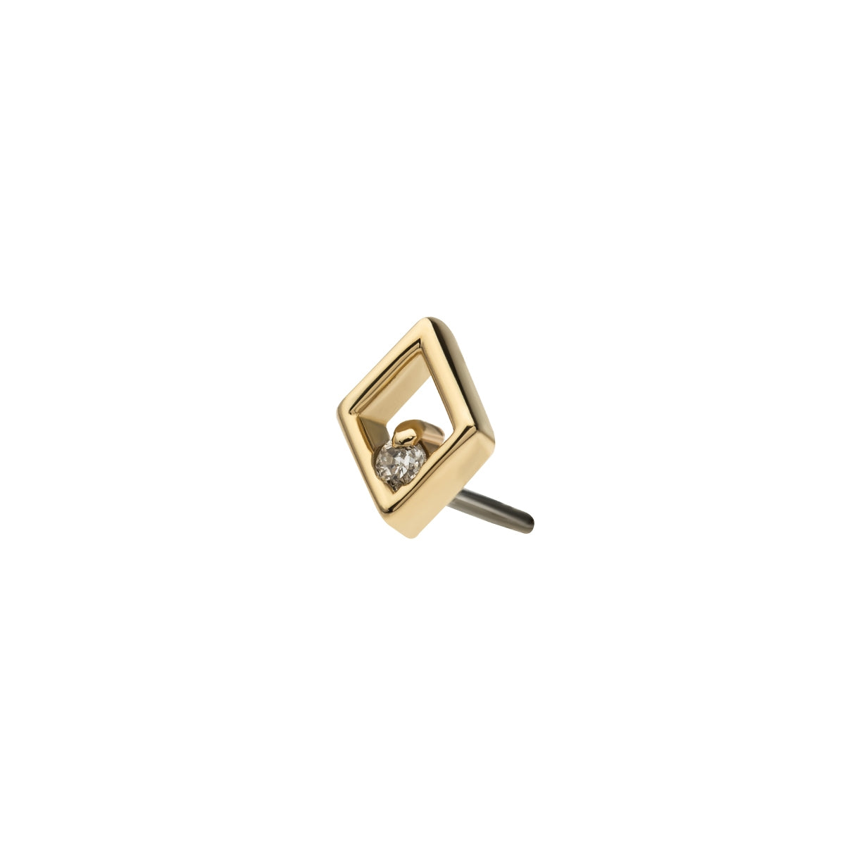 Revelry Lab-Grown Round Diamond Accent Kite Shaped Topper in 14K Yellow Gold
