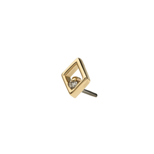 Revelry Lab-Grown Round Diamond Accent Kite Shaped Topper in 14K Yellow Gold