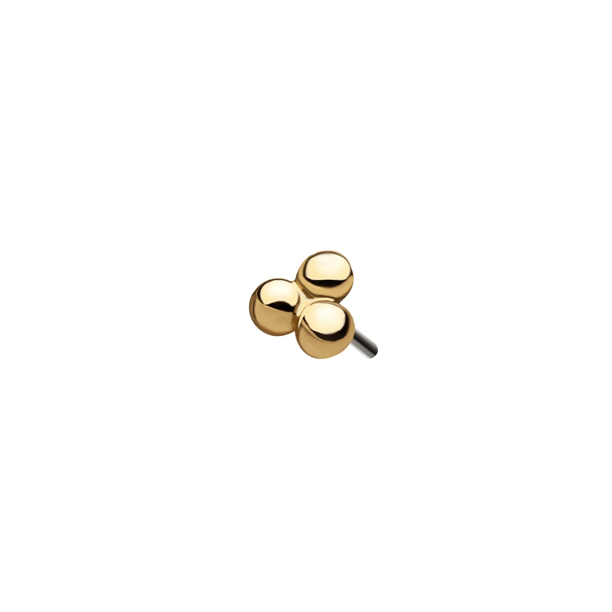Revelry Triple Ball Topper in 14K Yellow Gold