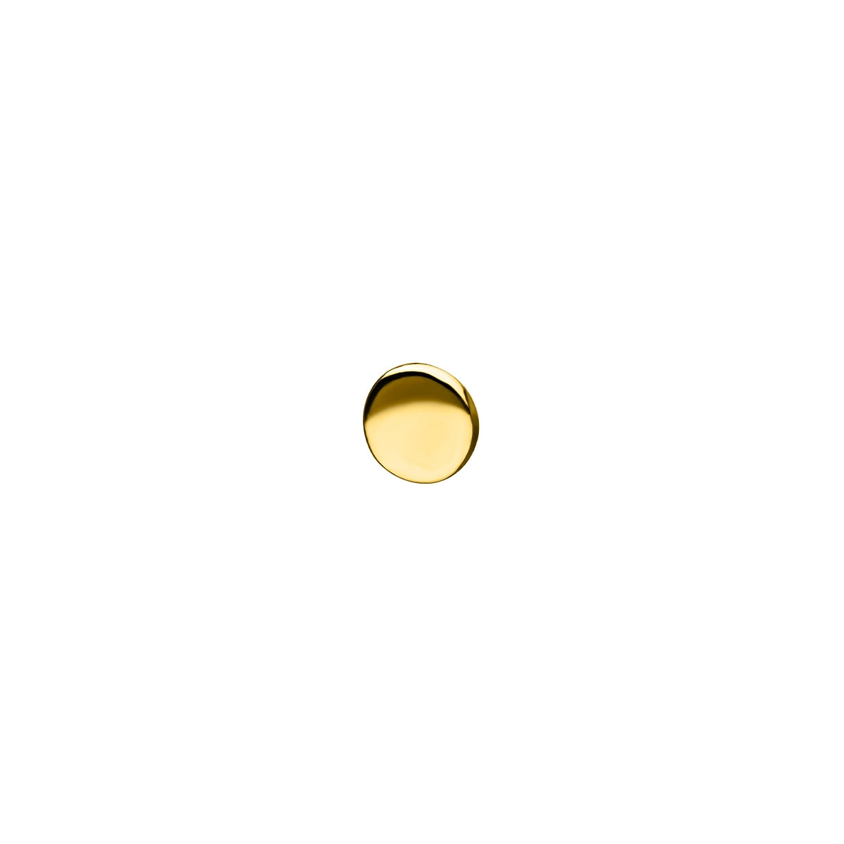 Revelry Polished Disc Topper in 14K Yellow Gold front view