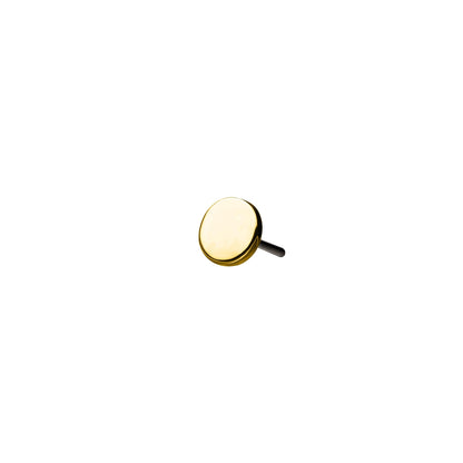 Revelry Polished Disc Topper in 14K Yellow Gold