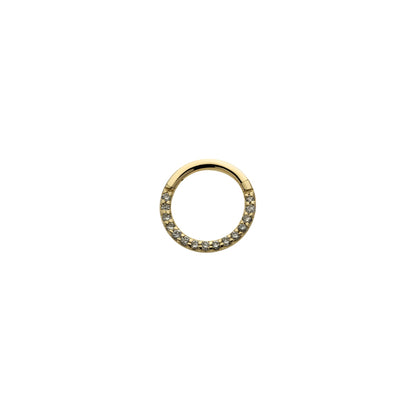 Revelry 16g 8mm 1/5 ct. tw. Lab-Grown Diamond Clicker Hoop in 14K Yellow Gold
