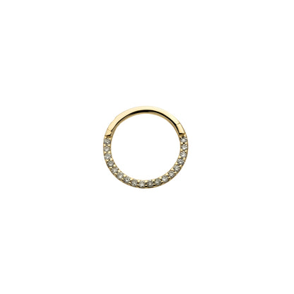 Revelry 16g 10mm 1/5 ct. tw. Lab-Grown Diamond Clicker Hoop in 14K Yellow Gold