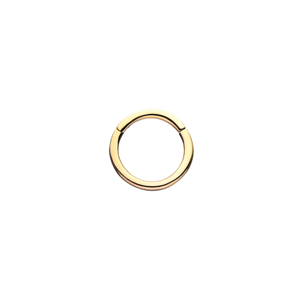 Revelry 18g 8mm Polished Clicker Hoop in 14K Yellow Gold