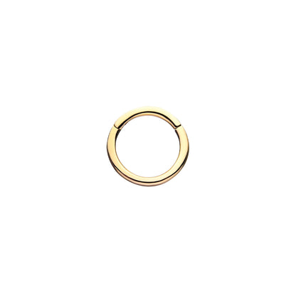 Revelry 18g 8mm Polished Clicker Hoop in 14K Yellow Gold