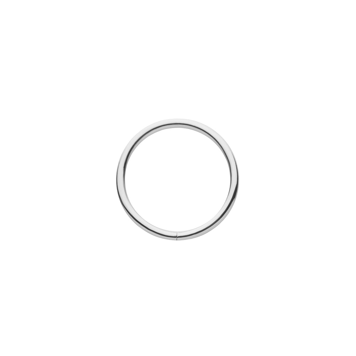 Revelry 18g 7mm Polished Seamless Hoop in 14K White Gold