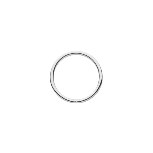 Revelry 18g 7mm Polished Seamless Hoop in 14K White Gold