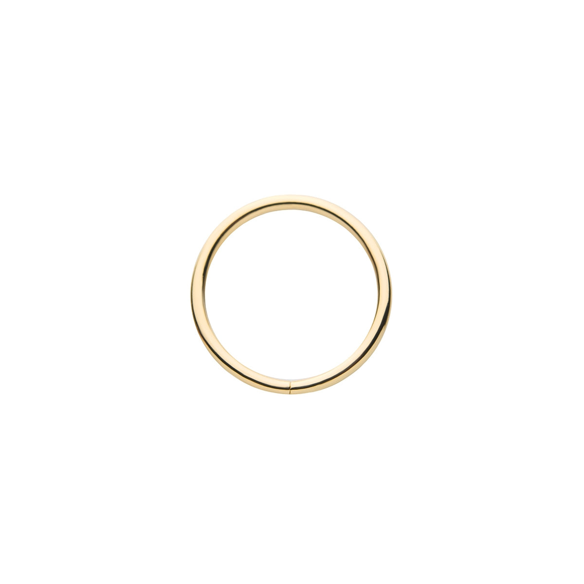 Revelry 18g 7mm Polished Seamless Hoop in 14K Yellow Gold