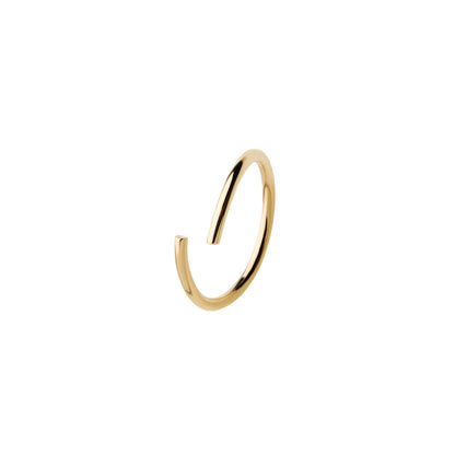 Revelry 18g 8mm Polished Seamless Hoop in 14K Yellow Gold front view
