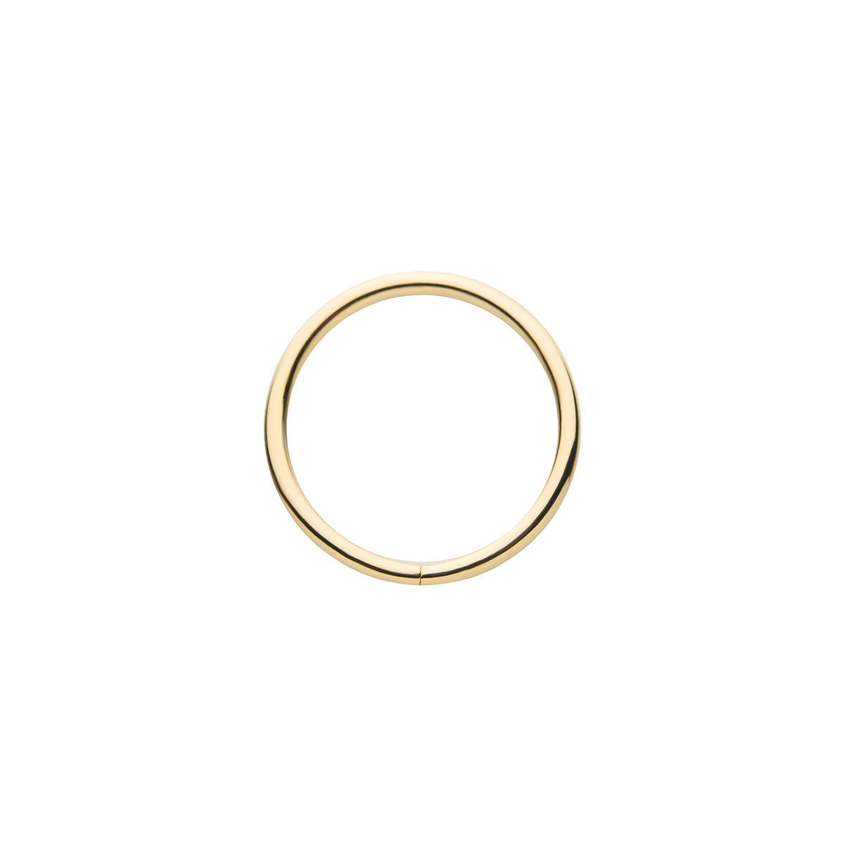 Revelry 18g 8mm Polished Seamless Hoop in 14K Yellow Gold