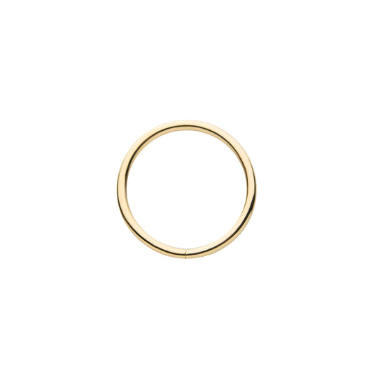 Revelry 18g 8mm Polished Seamless Hoop in 14K Yellow Gold