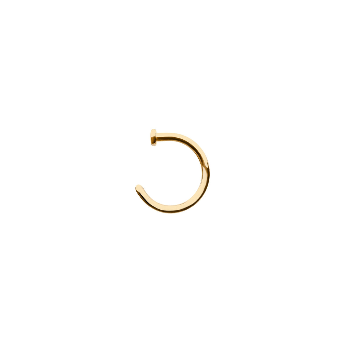 Revelry 18g 6mm Polished Half Hoop in 14K Yellow Gold