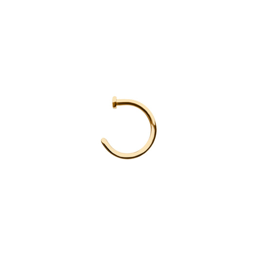 Revelry 18g 6mm Polished Half Hoop in 14K Yellow Gold