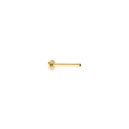 Revelry 18g 8mm Threadless Labret Back in 14K Yellow Gold