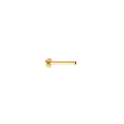 Revelry 16g 8mm Threadless Labret Back in 14K Yellow Gold