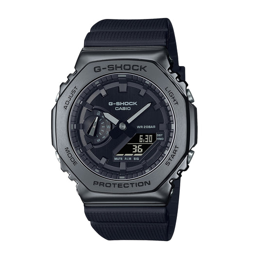 G-Shock Men's G-Steel Black Stainless Steel Watch with Black Dial & Resin Strap