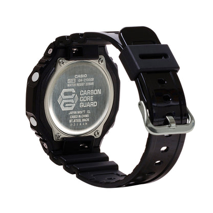 G-Shock Men's Analog-Digital Black Resin Watch with Gold Dial front view