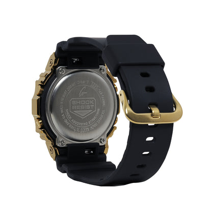 G-Shock Men's G-Steel Digital Gold-Tone Stainless Steel Watch with Black Resin Strap front view