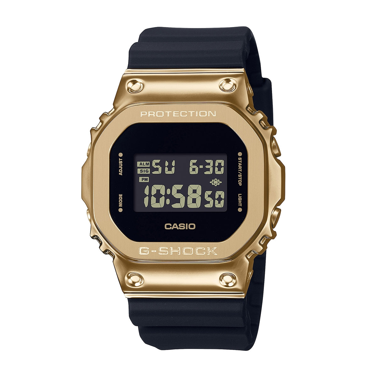 G-Shock Men's G-Steel Digital Gold-Tone Stainless Steel Watch with Black Resin Strap