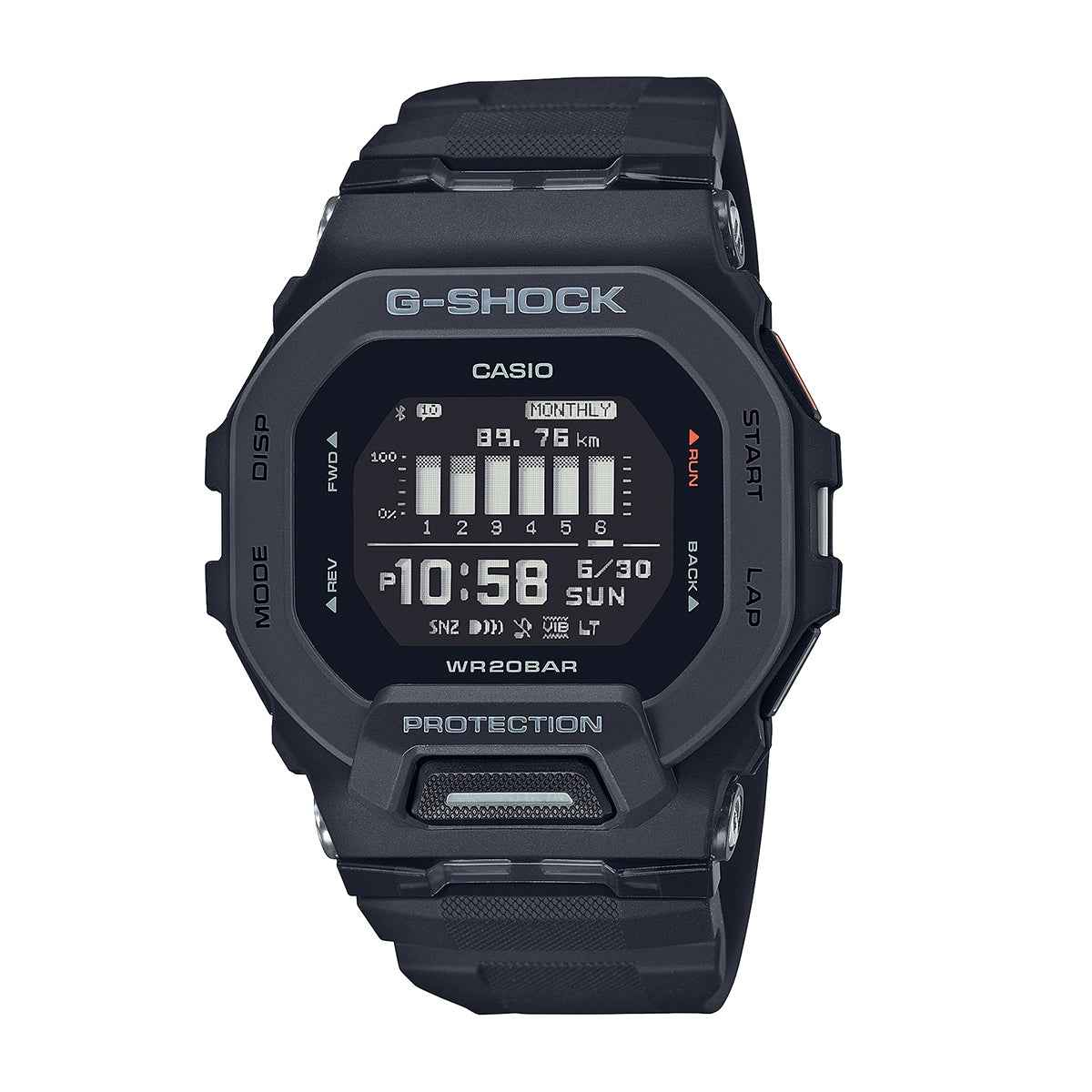 G-Shock Men's Move Digital Black Resin Watch with Black Dial
