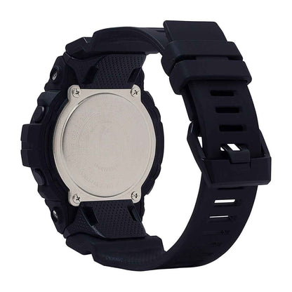 G-Shock Men's Move Digital Black Stainless Steel Watch with Black Dial & Resin Strap front view
