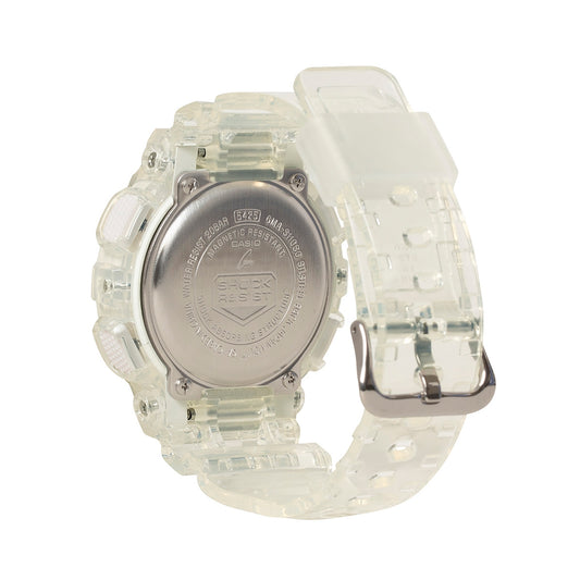G-Shock Ladies' Analog-Digital White Resin Watch with Gold Dial front view (2)
