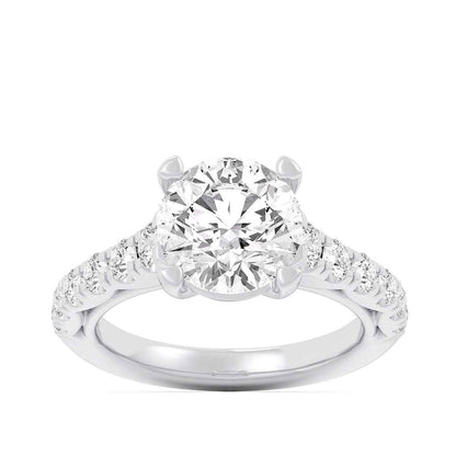 Adamante 3-1/2 ct. tw. Lab-Grown Round Brilliant Diamond Engagement Ring in 14K White Gold