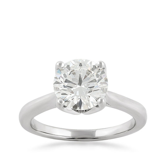 Adamante 3 ct. tw. Lab-Grown Round Brilliant Diamond Solitaire Engagement Ring in 14K White Gold (2)