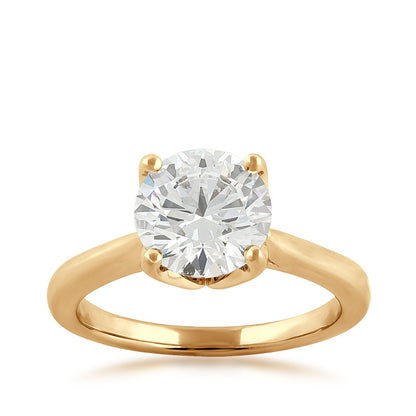 Adamante 3 ct. tw. Lab-Grown Round Brilliant Diamond Solitaire Engagement Ring in 14K Yellow Gold (2)