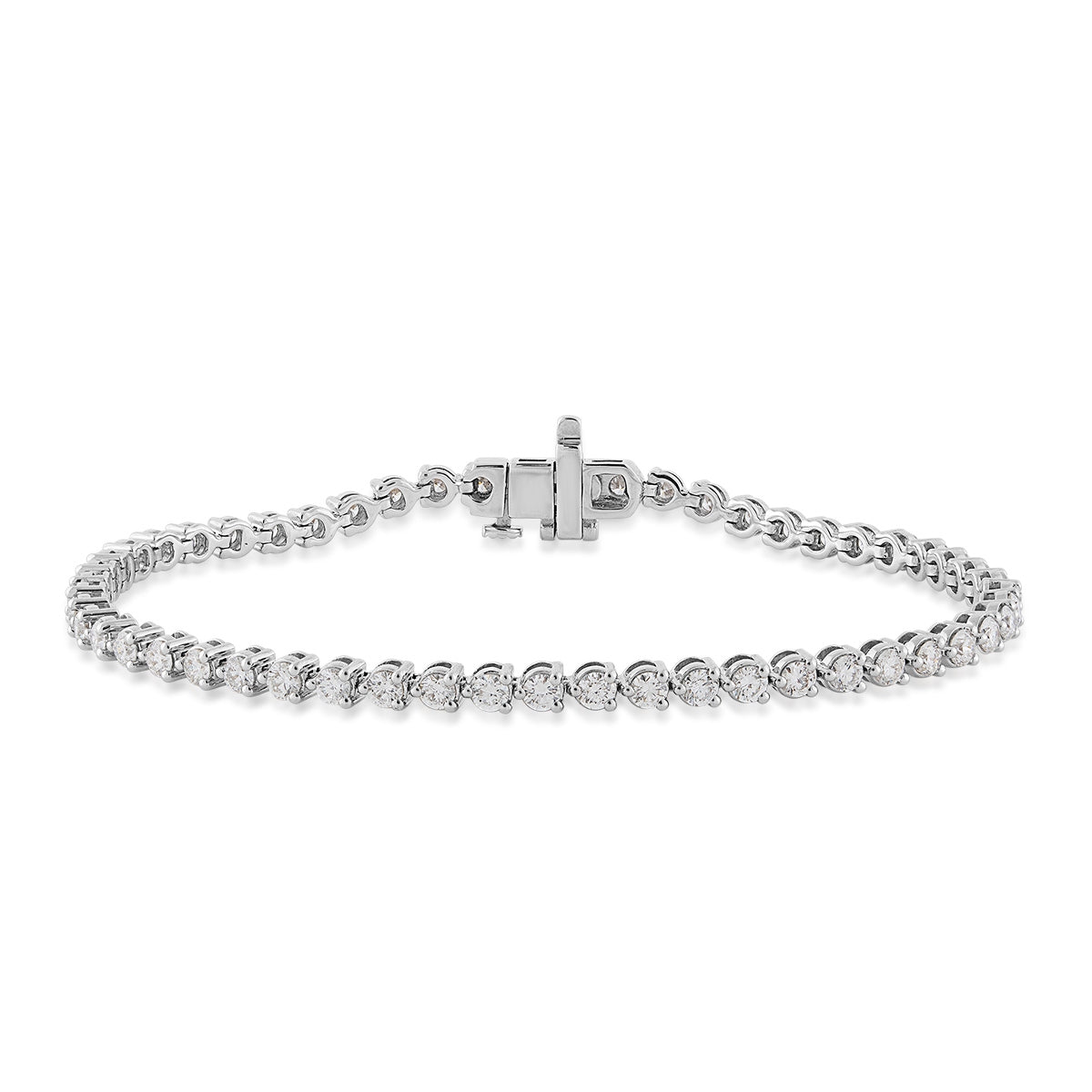 Adamante 3 ct. tw. Lab-Grown Diamond 7-inch Tennis Bracelet in 14K White Gold